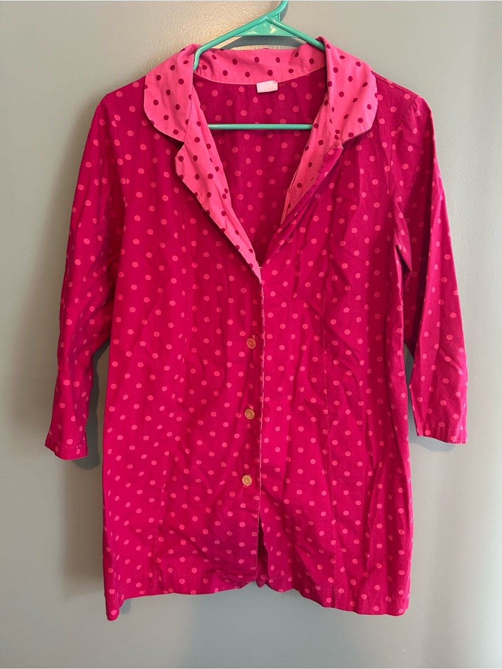 Women's Pink Polka Dot Blazer